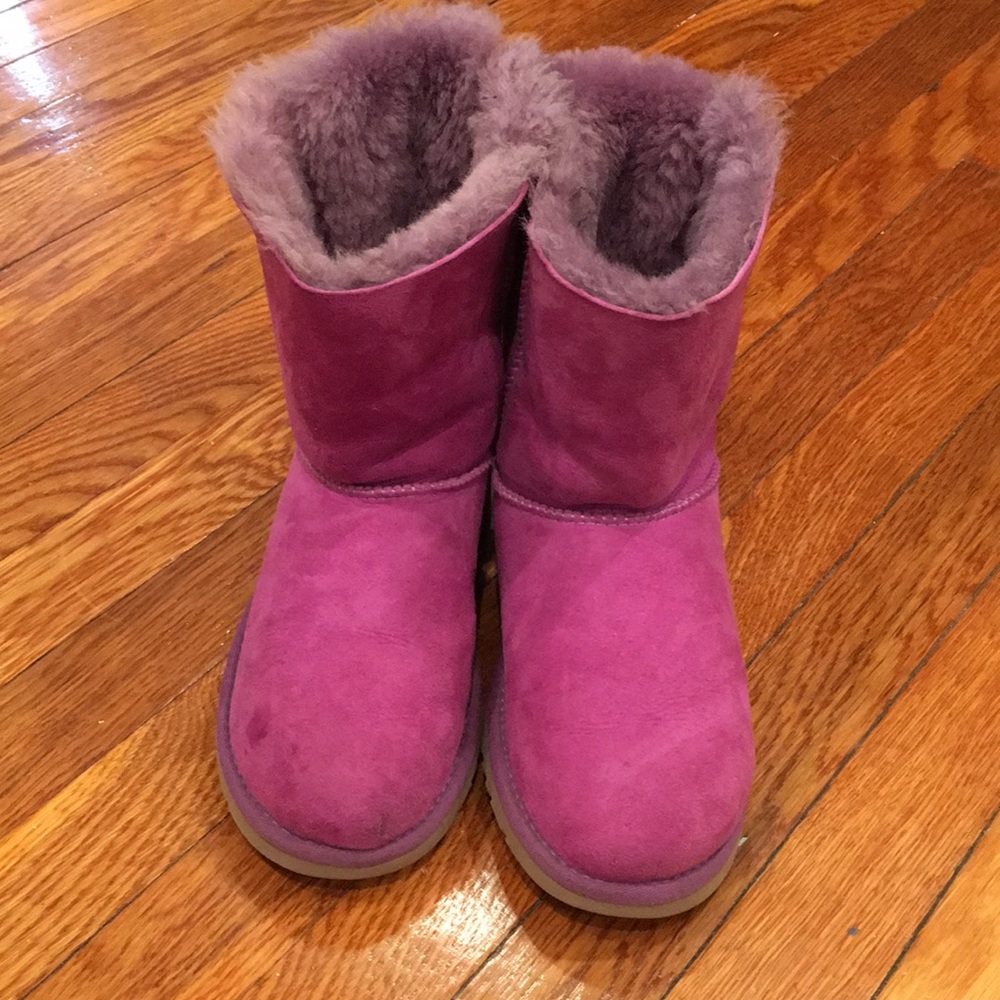 UGG Australia purple classic two bows boots